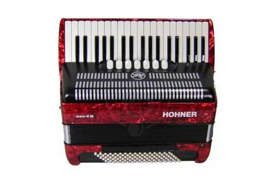 Hohner A4073 (A1673) BRAVO III 96 Red Аккордеон - фото 2 Аккордеон 7/8 Hohner A4073 (A1673) BRAVO III 96 Red Аккордеон - фото 2