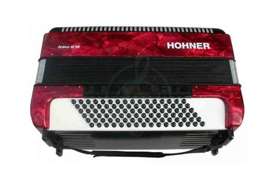 Hohner A4073 (A1673) BRAVO III 96 Red Аккордеон - фото 3 Аккордеон 7/8 Hohner A4073 (A1673) BRAVO III 96 Red Аккордеон - фото 3