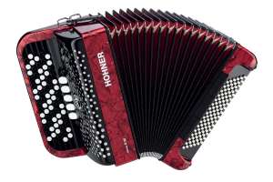 Изображение Hohner A4273 NOVA III 96 RED Аккордеон кнопочный
