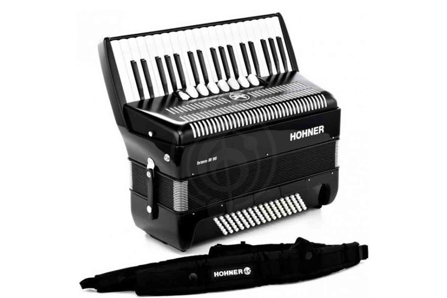 Аккордеон 7/8 HOHNER Bravo III 96 black - Аккордеон 7/8 - фото 5