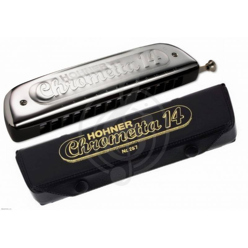 Хроматическая губная гармошка HOHNER Chrometta 14 - Хроматическая губная гармошка - фото 3