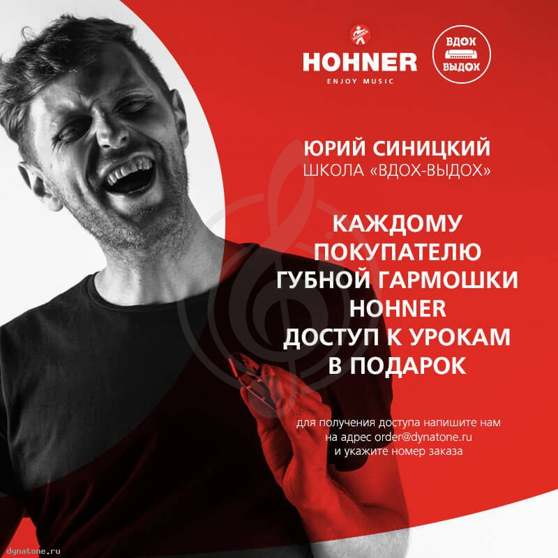 Хроматическая губная гармошка HOHNER Chromonica 40 260/40 G - Хроматическая губная гармошка - фото 3