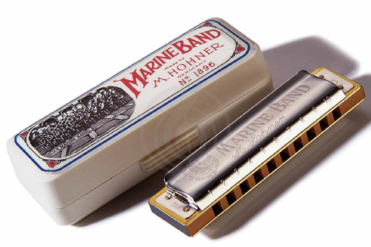 Диатоническая губная гармошка HOHNER M1896106 Marine Band Classic A-major Губная гармошка - фото 1