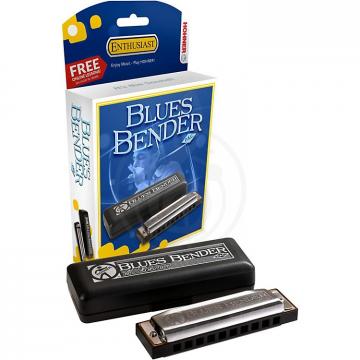Диатоническая губная гармошка HOHNER M58501x Blues Bender C-major Губная гармошка (+ курс уроков) - фото 2