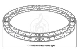 IMLIGHT Q25/31-D3 Круг квадратной конфигурации диаметром 3м, 250x250мм, d40x2 \ d16x2мм. Крепежный р - фото 1 IMLIGHT Q25/31-D3 Круг квадратной конфигурации диаметром 3м, 250x250мм, d40x2 \ d16x2мм. Крепежный р - фото 1