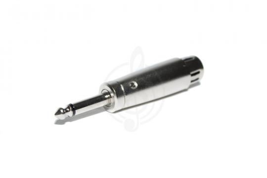 Переходник XLR Jack INVOTONE AD300 - переходник 3P XLR мама - 6,35 мм моно джек папа - фото 2