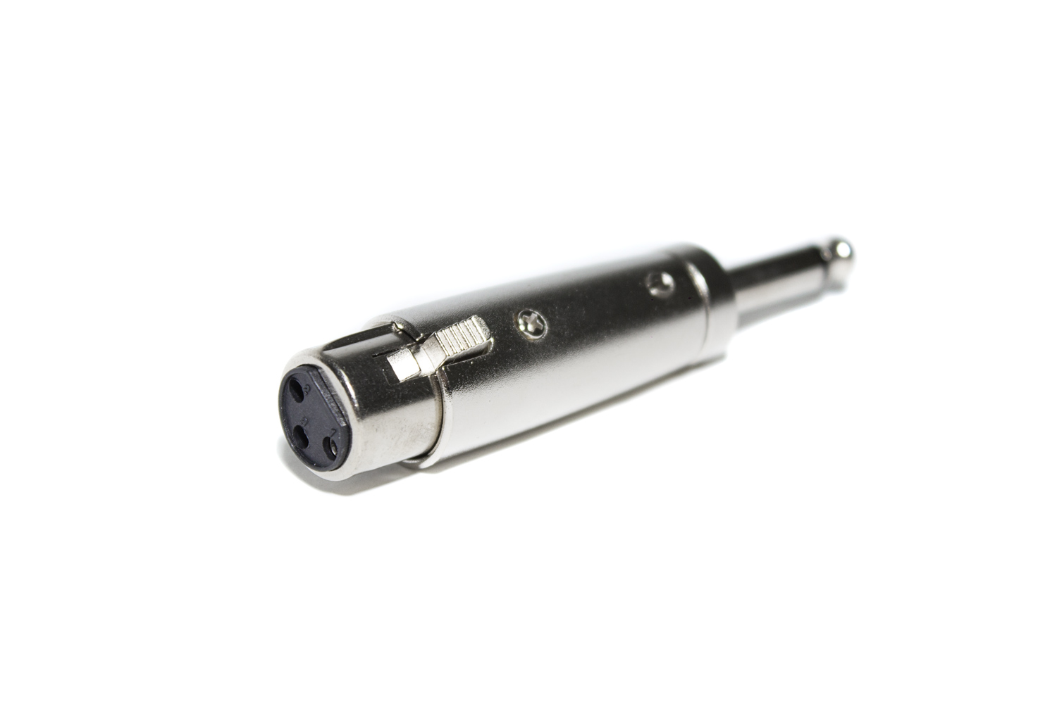 Переходник XLR Jack INVOTONE AD300 - переходник 3P XLR мама - 6,35 мм моно джек папа - фото 1