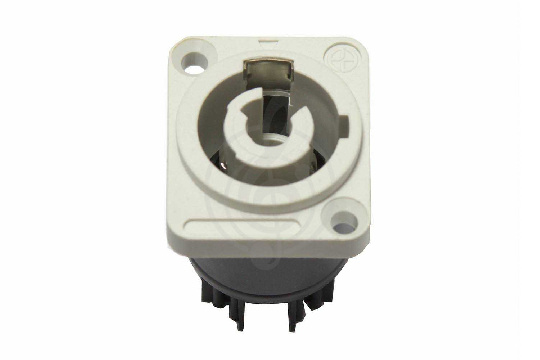 Invotone PO100F - панельный разъем PowerCon, выходной (серый) - фото 1 Разъем Powercon Invotone PO100F - панельный разъем PowerCon, выходной (серый) - фото 1