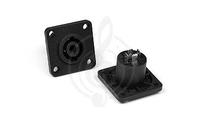 Invotone SPK4MQ - Спикон 4pin, мама , блочный, квадратный фланец - фото 1 Разъем Speakon Invotone SPK4MQ - Спикон 4pin, мама , блочный, квадратный фланец - фото 1