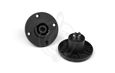 Invotone SPK4MR - Спикон 4pin, мама, блочный, круглый фланец - фото 1 Разъем Speakon Invotone SPK4MR - Спикон 4pin, мама, блочный, круглый фланец - фото 1