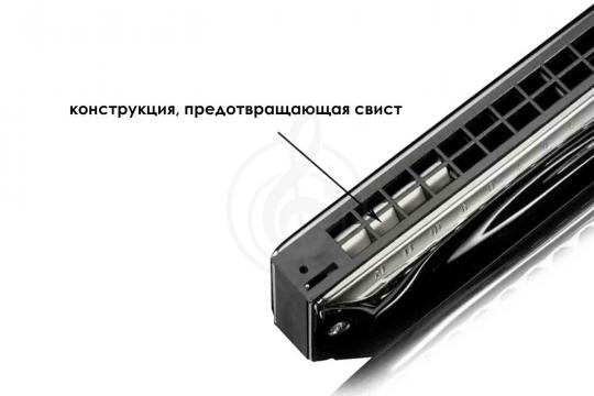 JDR GM0648GY - Губная гармошка - фото 2 Хроматическая губная гармошка JDR GM0648GY - Губная гармошка - фото 2