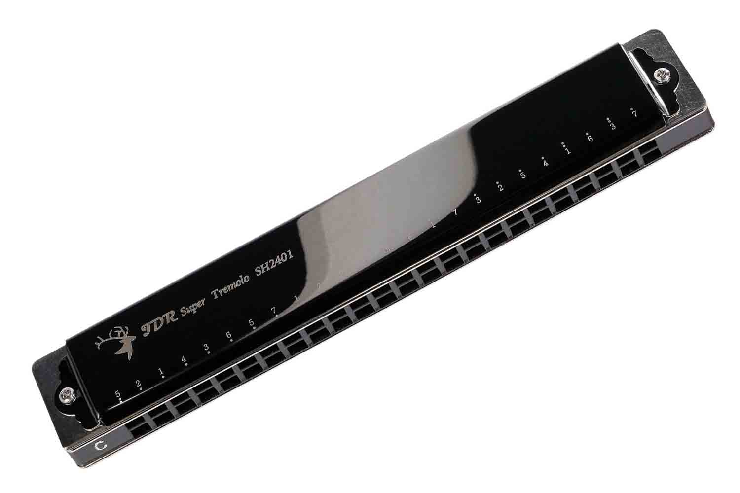 Тремоло губные гармошки JDR HS2401BK - Губная гармошка - фото 1