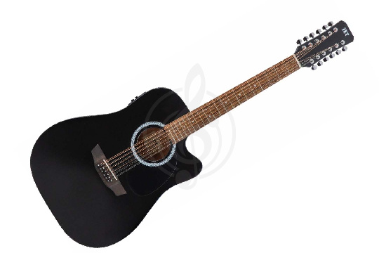Электроакустическая гитара JET JDEC-255/12 BKS - Гитара электроакустическая - фото 1
