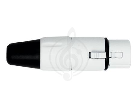 Разъем XLR Kirlin 3214WS - разъем соединительный XLR мама, белый - фото 1