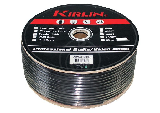 Kirlin DMX-26-3-100M/BK - световой кабель для сигнала DMX метражом - фото 1 DMX кабель (м) Kirlin DMX-26-3-100M/BK - световой кабель для сигнала DMX метражом - фото 1