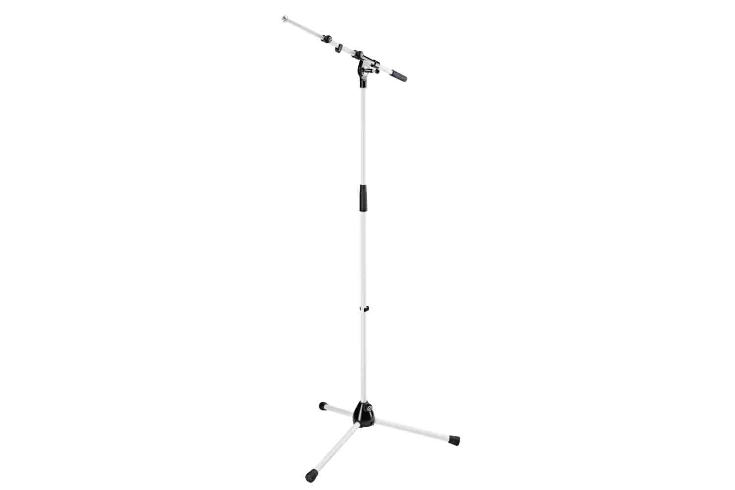 Стойка для микрофона напольная Konig & Meyer 21090-300-76 - Стойка-журавль для микрофона, белая - фото 1