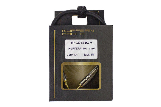 KUPFERN KFGC18 0.3M - Шнур инструментальный Jack 1/4 - Jack 1/4 - фото 1 Гитарный кабель KUPFERN KFGC18 0.3M - Шнур инструментальный Jack 1/4 - Jack 1/4 - фото 1