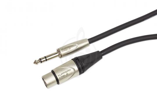 XLR-Jack микрофонный кабель KUPFERN KFMC07 6M - Шнур микрофонный XLR-F - Jack 1/4 stereo male - фото 4