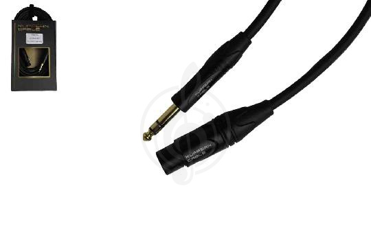 XLR-Jack микрофонный кабель KUPFERN KFMC07 6M - Шнур микрофонный XLR-F - Jack 1/4 stereo male - фото 1
