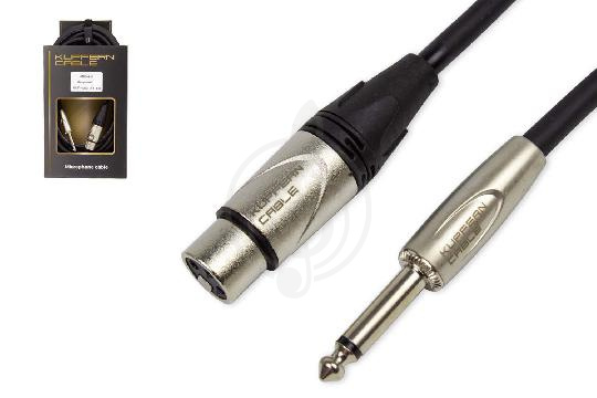 XLR-Jack микрофонный кабель KUPFERN KFMC08 6M - Шнур микрофонный XLR мама -  Jack 1/4 mono папа - фото 1