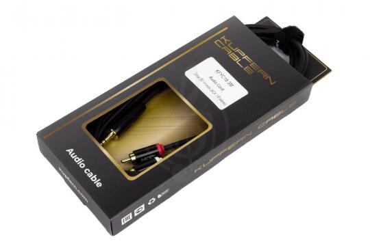 Y-кабель KUPFERN KFYC18 3M - Шнур аудио  2xRCA папа - mini Jack 1/8 стерео - фото 5