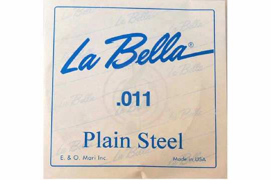 La Bella PS011 Отдельная стальная струна без оплетки диамером 0,011 - фото 1 Струны для акустической гитары La Bella PS011 Отдельная стальная струна без оплетки диамером 0,011 - фото 1