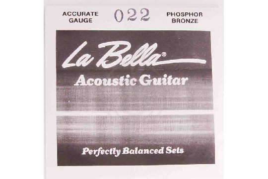 La Bella PW022 - Отдельная струна для акустической гитары - фото 1 Струны для акустической гитары La Bella PW022 - Отдельная струна для акустической гитары - фото 1