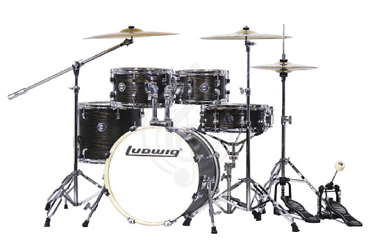 Ludwig LC196-1 Accent Pro - Барабанная установка, черная - фото 1 Ludwig LC196-1 Accent Pro - Барабанная установка, черная - фото 1
