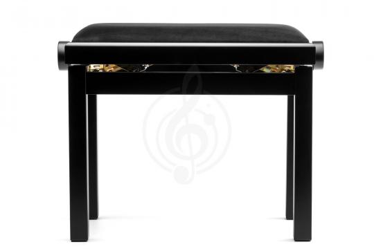 Банкетка Lutner NK-02BM - Банкетка с подъёмным механизмом, черная, матовая, велюр - фото 2