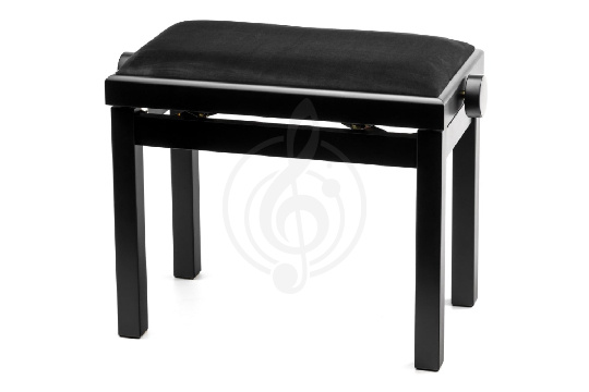 Банкетка Lutner NK-02BM - Банкетка с подъёмным механизмом, черная, матовая, велюр - фото 1