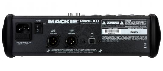 Аналоговый микшер MACKIE ProFX8 8-канальный микшер с процессором эффектов и USB для подключения к ПК - фото 3