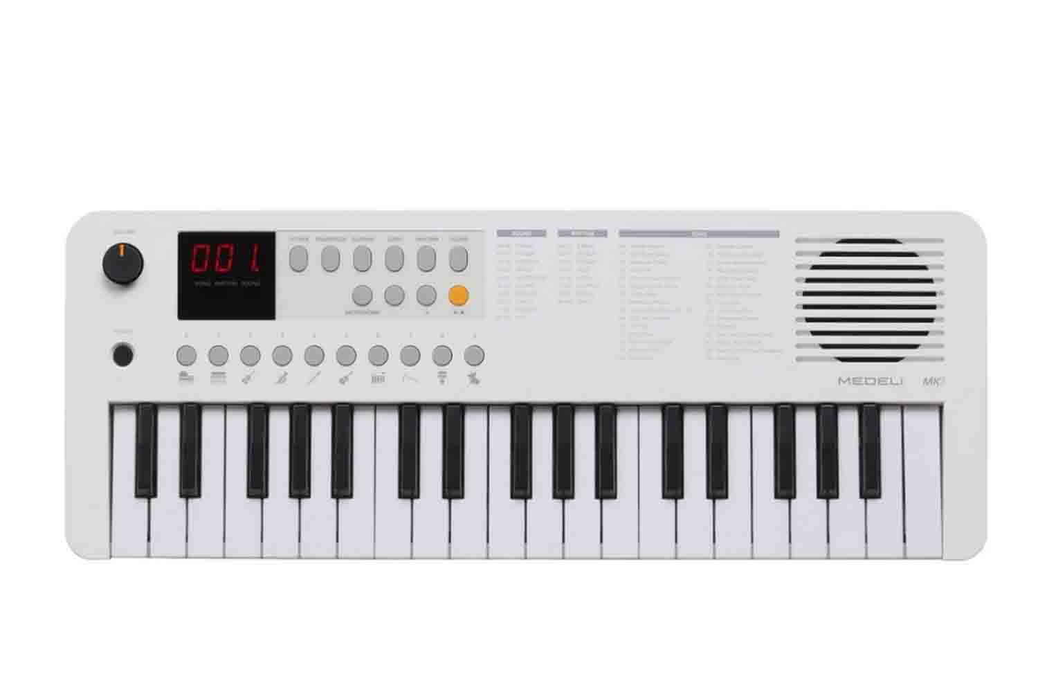 Детский синтезатор Medeli MK1-WH-Medeli -  Синтезатор, 37 клавиш, белый - фото 1