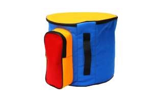 Изображение Чехлы для этнических барабанов MEZZO MZ-Ch13-1blue/ora/red