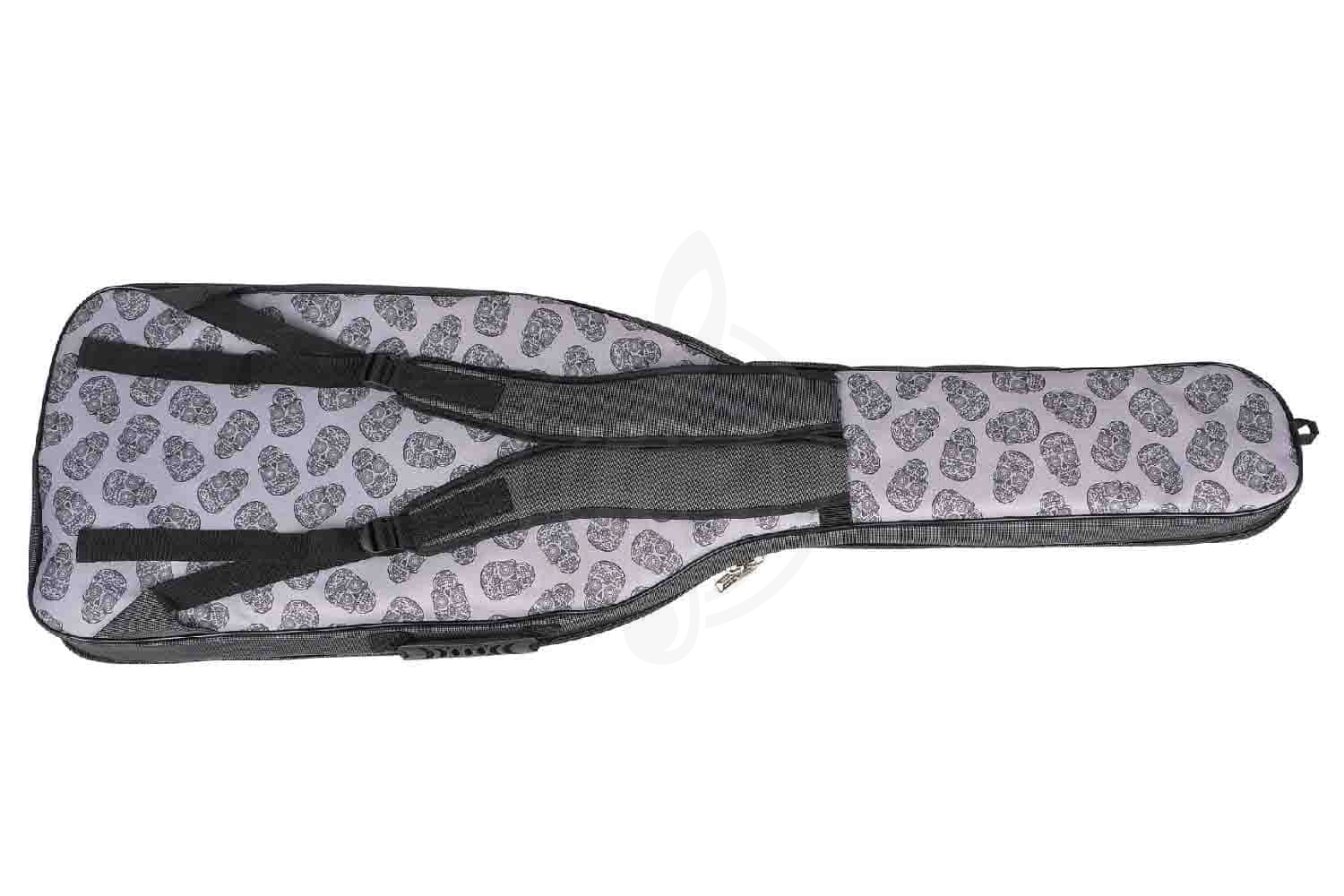 Чехол для бас-гитары MEZZO MZ-ChGB-3skull2/grey - Чехол для бас-гитары - фото 2
