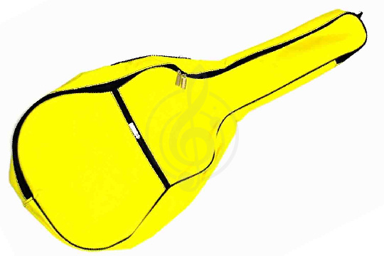 Чехол для классической гитары MEZZO MZ-ChGC-1/1yel - Чехол для классической гитары, желтый - фото 1