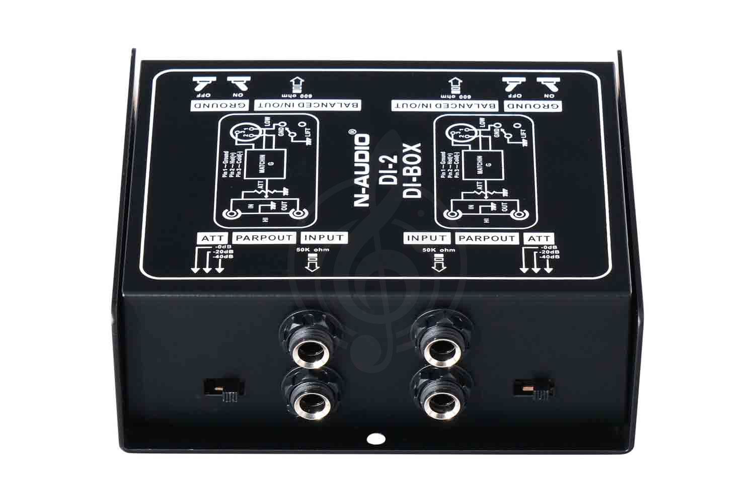 DI-box N-Audio DI-2 - Преобразователь сигнала для гитары, ди-бокс, пассивный - фото 4