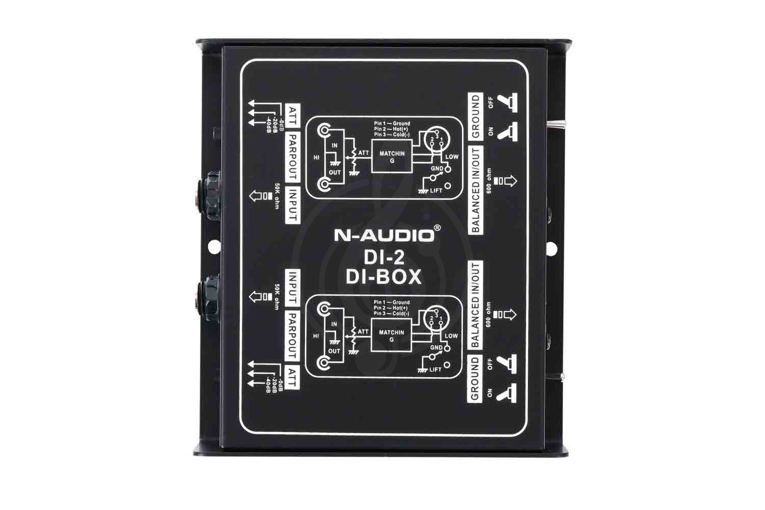 DI-box N-Audio DI-2 - Преобразователь сигнала для гитары, ди-бокс, пассивный - фото 5