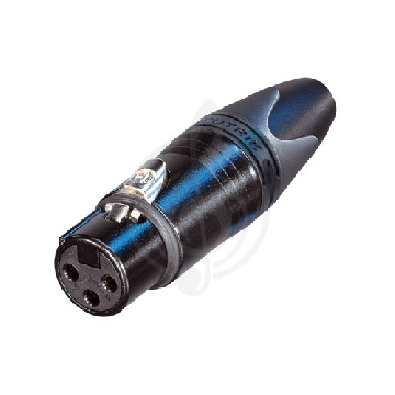 Neutrik NC3FXX-B - кабельный разъем XLR female черненый корпус - фото 1 Разъем XLR Neutrik NC3FXX-B - кабельный разъем XLR female черненый корпус - фото 1