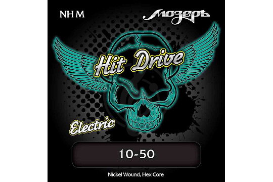 NH-M Medium Hit Drive Комплект струн для электрогитары, 10-50, Мозеръ - фото 1 Струны для электрогитары NH-M Medium Hit Drive Комплект струн для электрогитары, 10-50, Мозеръ - фото 1