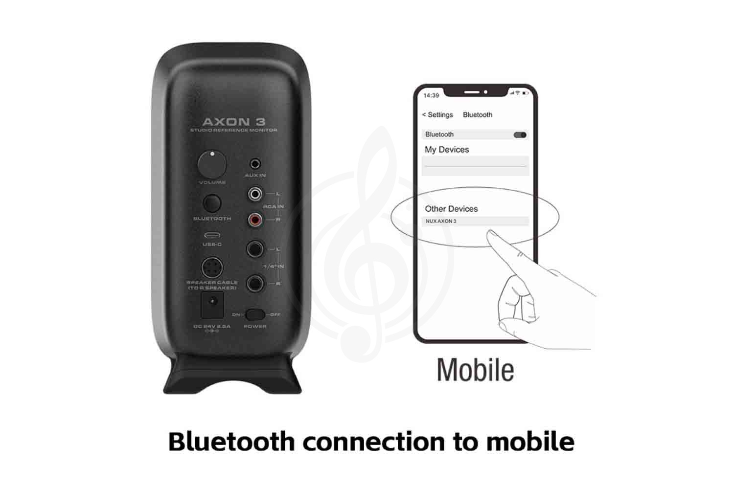 Студийный монитор Nux NFM-03-BK AXON-3 - Студийный монитор - фото 5