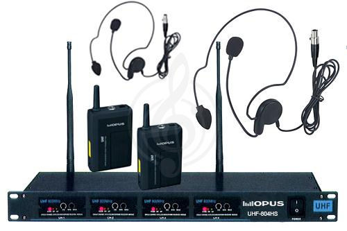 OPUS UHF 804HS Четырехканальная модульная радиосистема с 4 головными микрофонами. - фото 1 Радиосистема с головным микрофоном OPUS UHF 804HS Четырехканальная модульная радиосистема с 4 головными микрофонами. - фото 1