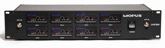 OPUS UHF 808HH радиосистема ручная с 8 микрофономи, частота 500-900 MHz, алюминевый кейс - фото 4 Радиосистема с ручным передатчиком OPUS UHF 808HH радиосистема ручная с 8 микрофономи, частота 500-900 MHz, алюминевый кейс - фото 4