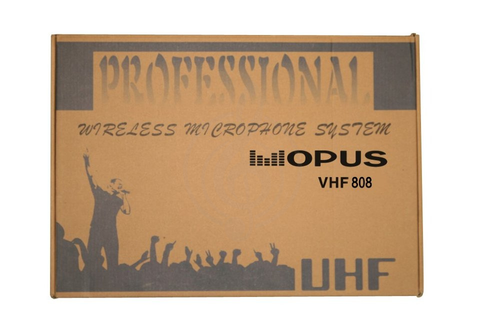 Радиосистема с ручным передатчиком OPUS UHF 808HH радиосистема ручная с 8 микрофономи, частота 500-900 MHz, алюминевый кейс - фото 2