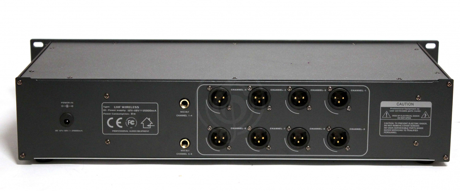 Радиосистема с ручным передатчиком OPUS UHF 808HH радиосистема ручная с 8 микрофономи, частота 500-900 MHz, алюминевый кейс - фото 3