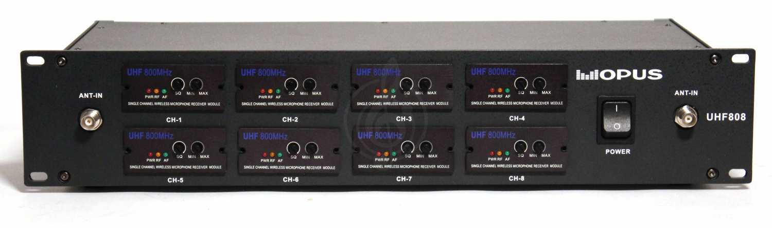 Радиосистема с ручным передатчиком OPUS UHF 808HH радиосистема ручная с 8 микрофономи, частота 500-900 MHz, алюминевый кейс - фото 4