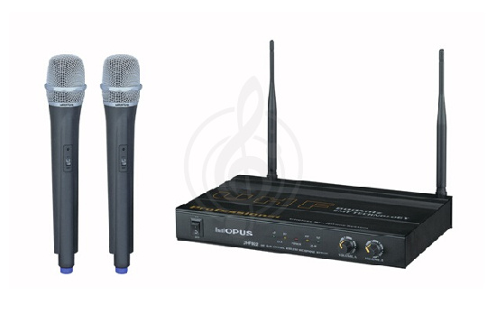 Радиосистема с ручным передатчиком OPUS UHF 922HH радиосистема ручная с 2 микрофонами, частота 730-840 MHz, ал. кейс(440x340x100) - фото 1