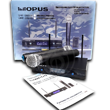 OPUS UHF-988HH - вокальная радиосистема с двумя ручными микрофонами - фото 1 Радиосистема с ручным передатчиком OPUS UHF-988HH - вокальная радиосистема с двумя ручными микрофонами - фото 1