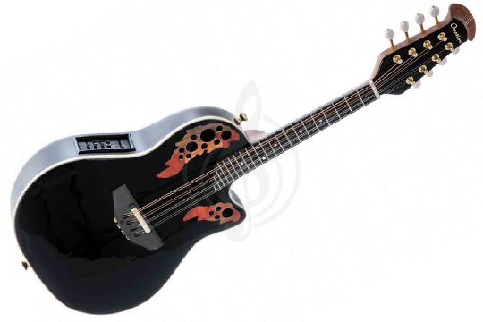 Ovation MM68AX-5 Americana Collection Black - Электромандолина, с кейсом - фото 1 Мандолина Ovation MM68AX-5 Americana Collection Black - Электромандолина, с кейсом - фото 1