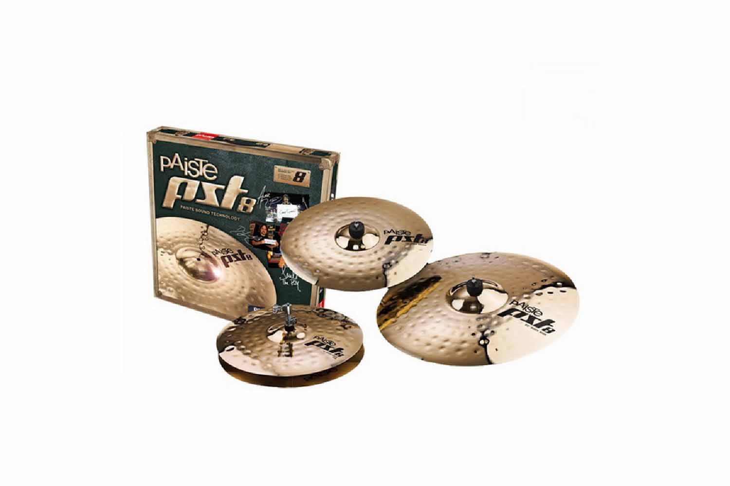 Комплект тарелок Paiste PST 8 Rock Set - Комплект тарелок - фото 1