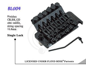  PARTS BL004BK Бридж Floyd Rose тремоло - фото 1